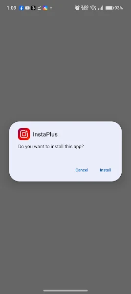 Insta Plus APK screen view